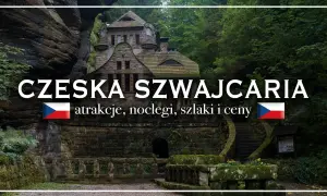 Kamienny zamek w otoczeniu zieleni, zapraszający do odkrywania atrakcji, noclegów i szlaków w **Czeskiej Szwajcarii**.