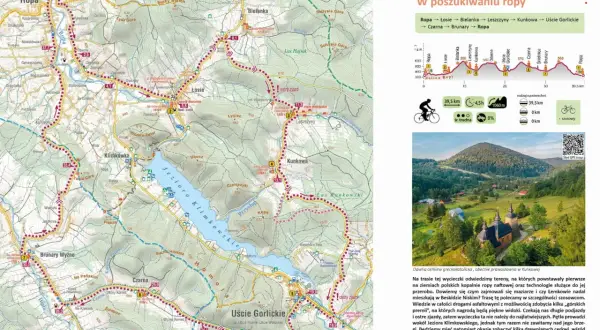 Beskid Niski - najpiękniejsze szlaki rowerowe wiodą przez malownicze tereny, Jezioro Klimkowskie i drewniane cerkwie.