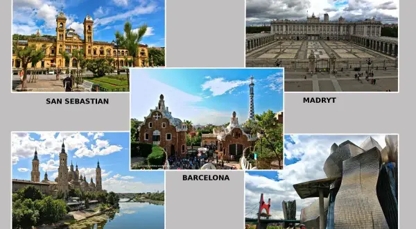 Hiszpania co warto zobaczyć: San Sebastian, Madryt, Barcelona, Saragossa i Bilbao. Architektura, parki i muzea.