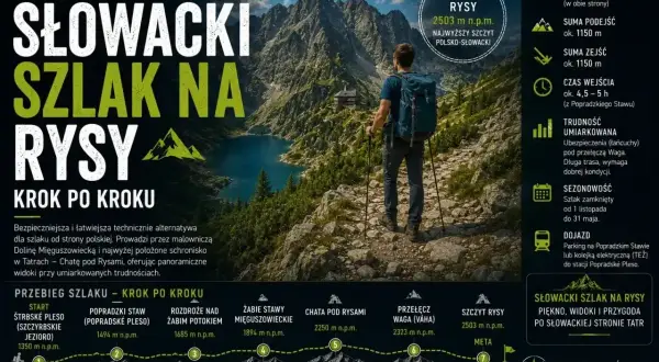 Wędrówka na Rysy od strony słowackiej to umiarkowana trasa z pięknymi widokami. Szlak prowadzi przez Dolinę Mięguszowiecką.
