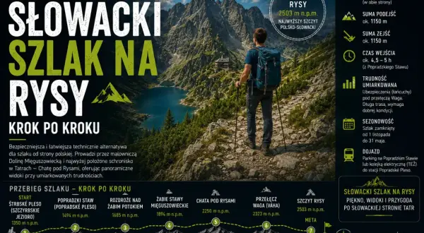 Słowacki szlak na Rysy, najłatwiejszy technicznie, prowadzi przez malowniczą Dolinę Mięguszowiecką.