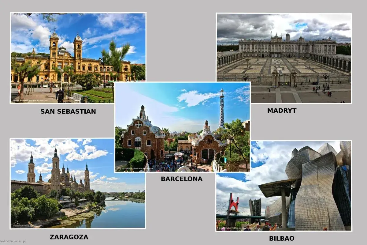Hiszpania co warto zobaczyć: San Sebastian, Madryt, Barcelona, Saragossa i Bilbao. Architektura, parki i muzea.